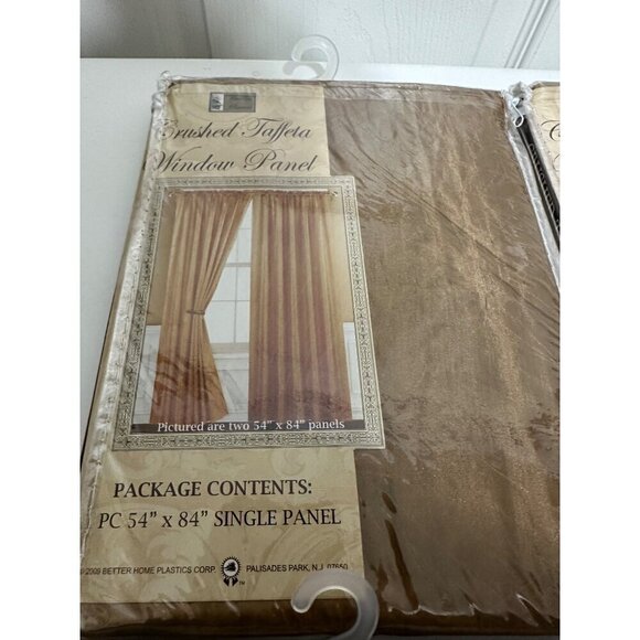 Better Home Crushed Taffeta window Panel 54in x 84in set (4) new - Picture 2 of 3